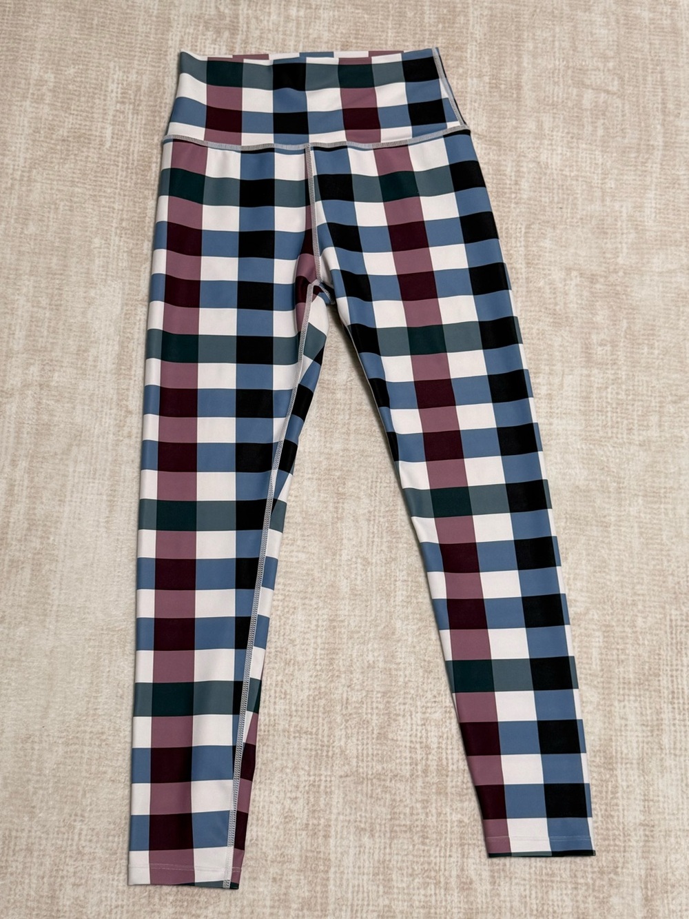 AQUA Athletic Plaid Leggings